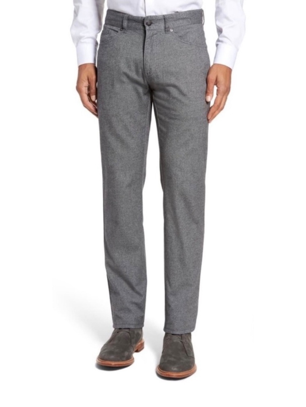 Peter Millar || Mountainside Flannel Five Pocket Pants Gray 36L